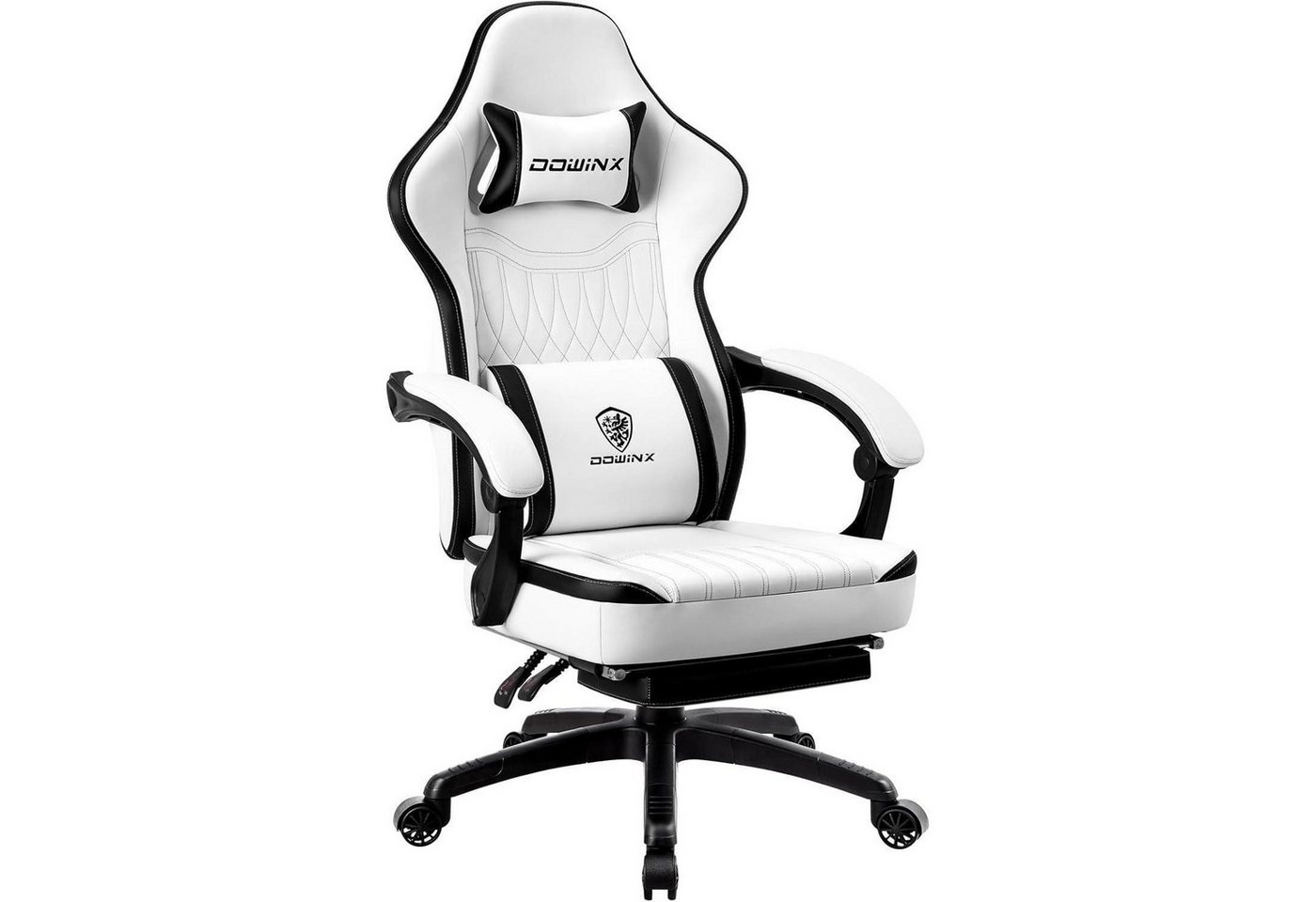 LuxusKollektion Gaming-Stuhl Gaming Stuhl Massagefunktion PU Leder Schwarz Weiß verbundene Armlehne LuxusKollektion Gaming-Stuhl Gaming Stuhl Massagefunktion PU Leder Schwarz Weiß verbundene Armlehne von LuxusKollektion