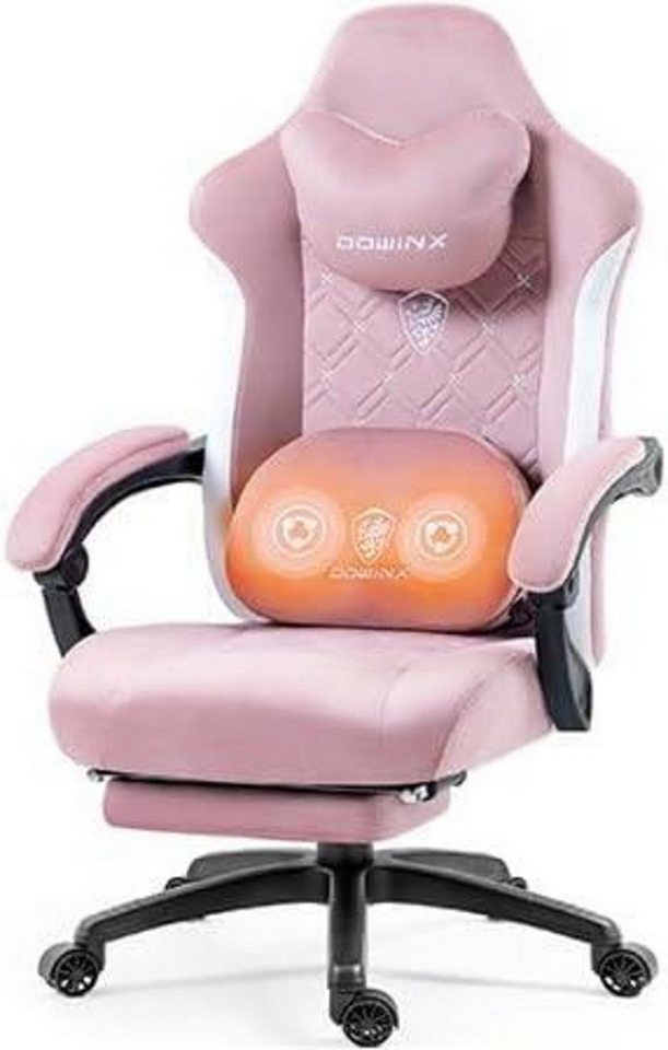 LuxusKollektion Gaming-Stuhl Gaming Stuhl mit beheizter Massage Lendenwirbelstütze und von LuxusKollektion