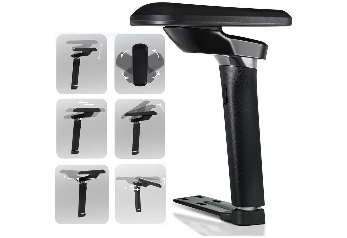 LuxusKollektion Gaming-Stuhl Gamingstuhl Armlehnen 6D Wildlederimitat - Nylonbeine A6601 LuxusKollektion Gaming-Stuhl Gamingstuhl Armlehnen 6D Wildlederimitat - Nylonbeine A6601 von LuxusKollektion