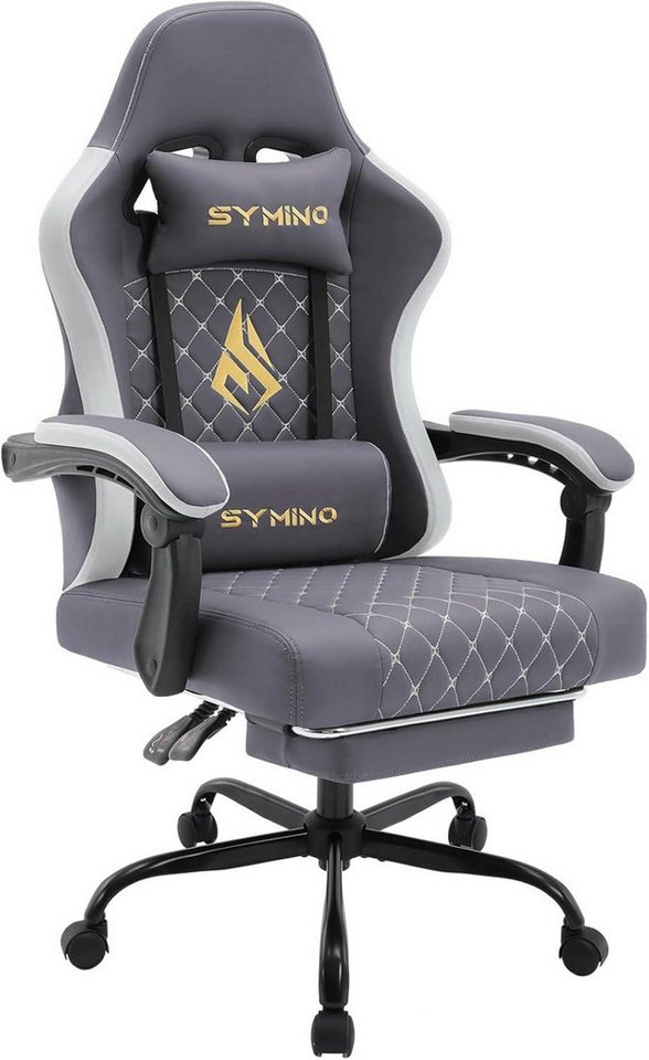 LuxusKollektion Gaming-Stuhl Symino Gaming Stuhl Racing Gamer Sessel mit Lendenwirbelstütze von LuxusKollektion
