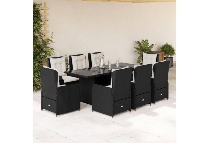 LuxusKollektion Garten-Essgruppe Sitzgruppe Polyrattan 8 9-tlg mit Tischplatte aus Glas Schwarz LuxusKollektion Garten-Essgruppe Sitzgruppe Polyrattan 8 9-tlg mit Tischplatte aus Glas Schwarz von LuxusKollektion