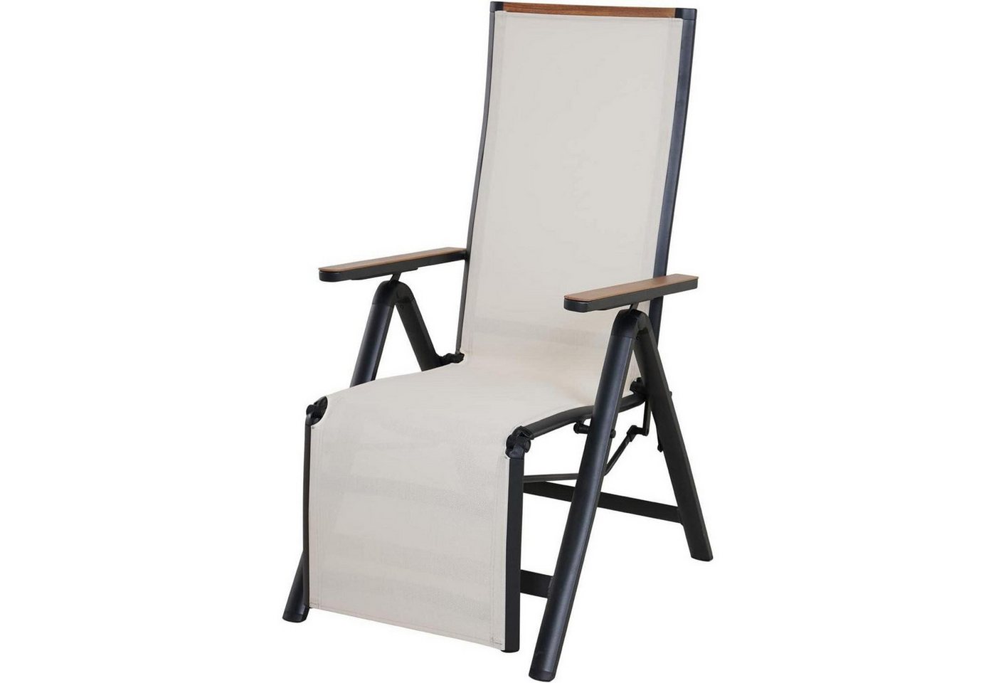 LuxusKollektion Gartenliege Liegestuhl klappbar Aluminium Hochlehner Beige Liegestuhl LuxusKollektion Gartenliege Liegestuhl klappbar Aluminium Hochlehner Beige Liegestuhl von LuxusKollektion