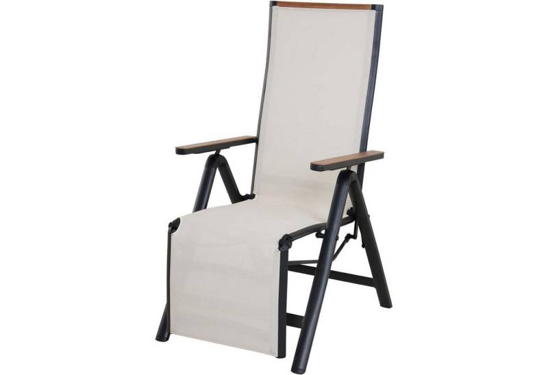 LuxusKollektion Gartenliege Liegestuhl klappbar Aluminium Hochlehner Beige Liegestuhl LuxusKollektion Gartenliege Liegestuhl klappbar Aluminium Hochlehner Beige Liegestuhl von LuxusKollektion