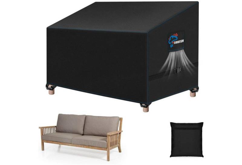 LuxusKollektion Gartenmöbel-Schutzhülle Abdeckung Gartenbank 3-Sitzer UV-beständig Schwarz 163x66x63/89cm LuxusKollektion Gartenmöbel-Schutzhülle Abdeckung Gartenbank 3-Sitzer UV-beständig Schwarz 163x66x63/89cm von LuxusKollektion