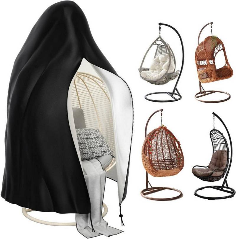 LuxusKollektion Gartenmöbel-Schutzhülle Hängesessel Abdeckung Outdoor Swing Egg Chair 210D Oxford Wasserdicht von LuxusKollektion