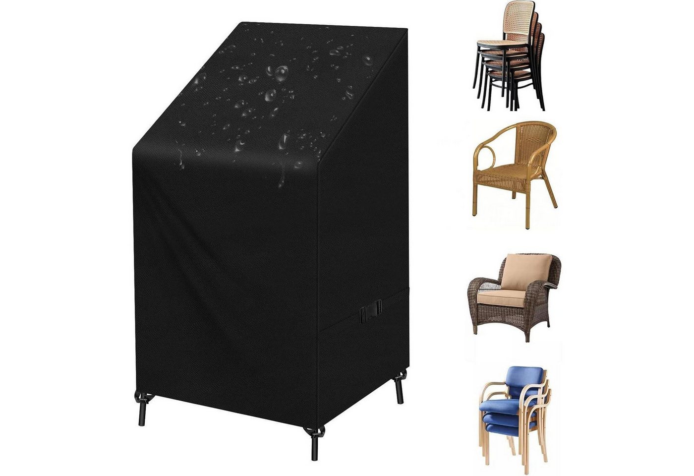 LuxusKollektion Gartenmöbel-Schutzhülle Schutzhülle Gartenstühle Stapelstühle 420D Oxford 68 x 96 x 110 150 cm LuxusKollektion Gartenmöbel-Schutzhülle Schutzhülle Gartenstühle Stapelstühle 420D Oxford 68 x 96 x 110 150 cm von LuxusKollektion