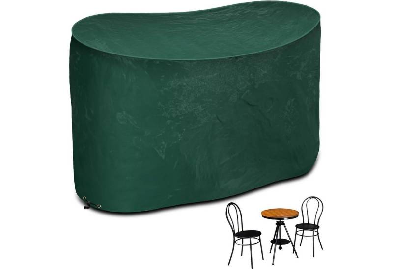 LuxusKollektion Gartenmöbel-Schutzhülle Tischabdeckung 2 Sitzer Wasserdicht 124*63*80cm Polyethylene (Pe) Grün von LuxusKollektion