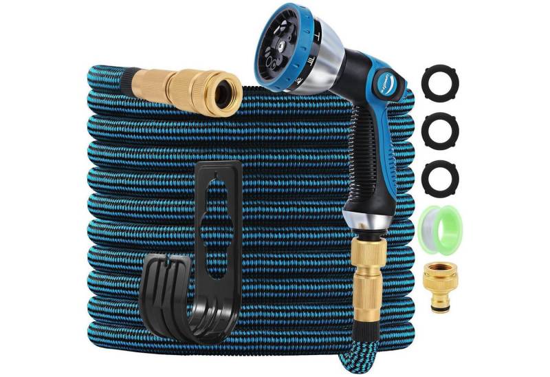 LuxusKollektion Gartenpflege-Set Gartenschlauch erweiterbar 10 Funktionsdüse Alu Zubehör 100FT 30M LuxusKollektion Gartenpflege-Set Gartenschlauch erweiterbar 10 Funktionsdüse Alu Zubehör 100FT 30M von LuxusKollektion