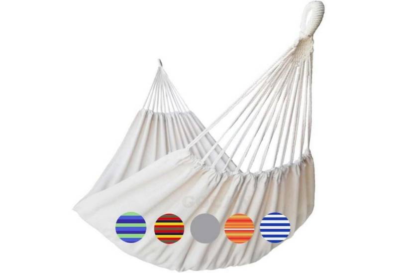 LuxusKollektion Gartenstuhl Hängematte Doppel Outdoor Leinwand 220x150cm 300kg XXL Beige von LuxusKollektion