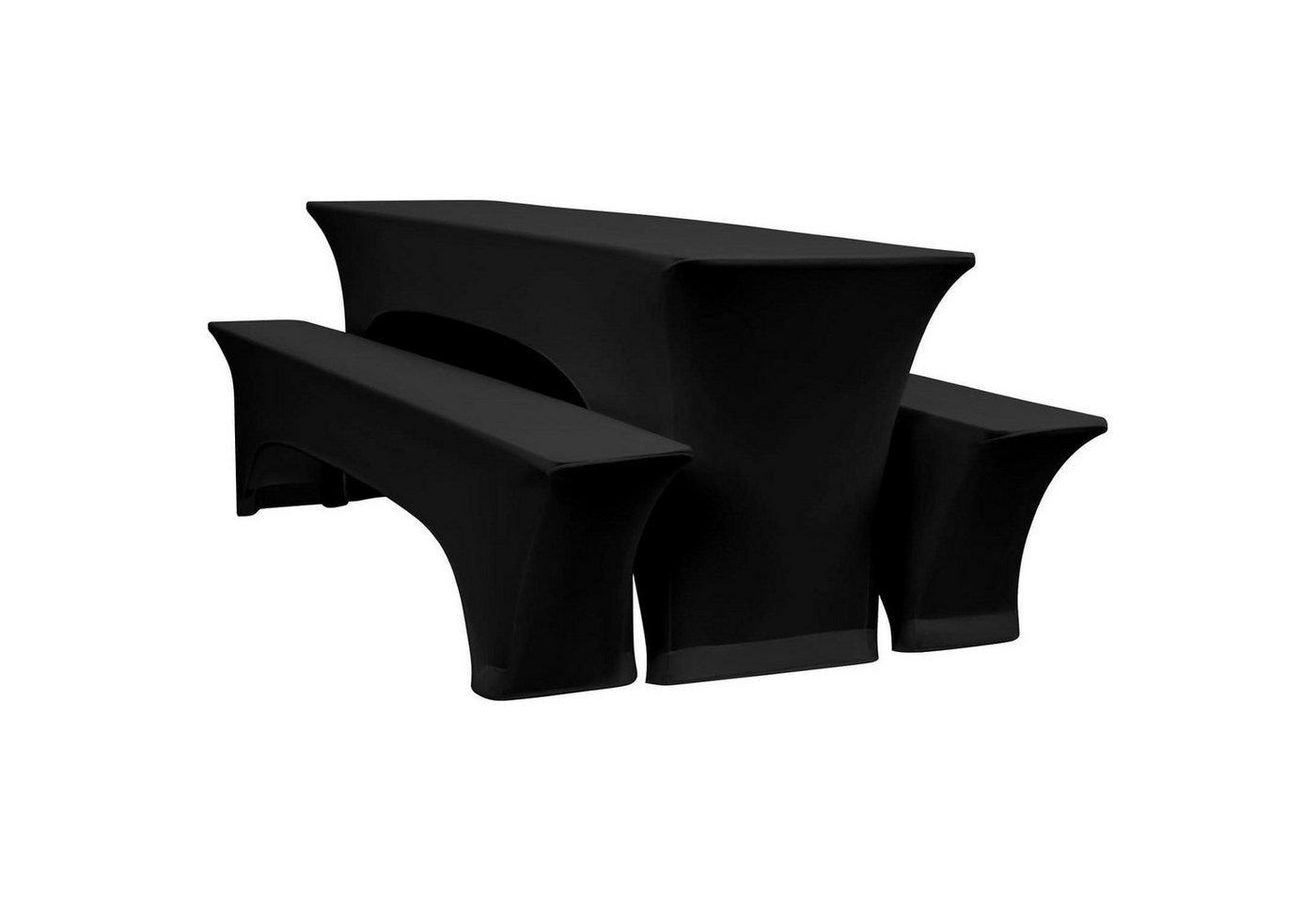 LuxusKollektion Gartentischdecke Biertischhussen Bierbankhusse Bierzeltgarnituren Schwarz 70cm Set of 1 LuxusKollektion Gartentischdecke Biertischhussen Bierbankhusse Bierzeltgarnituren Schwarz 70cm Set of 1 von LuxusKollektion