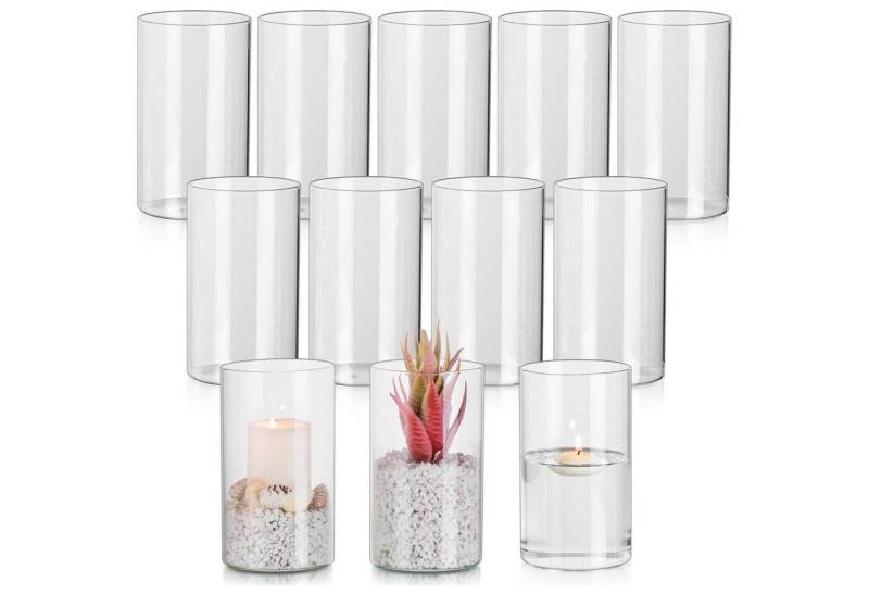 LuxusKollektion Gläser-Set Kerzenhalter Glaszylinder Windlicht Stumpenkerzen Hochzeit 12 15cm LuxusKollektion Gläser-Set Kerzenhalter Glaszylinder Windlicht Stumpenkerzen Hochzeit 12 15cm von LuxusKollektion