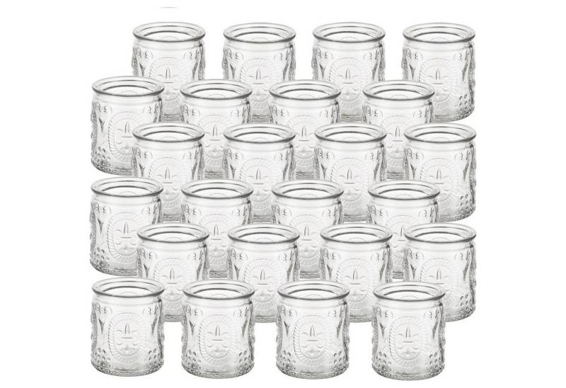 LuxusKollektion Gläser-Set Teelichthalter Glas Vintage Kerzenhalter Set Klar 24 Stück Weihnachten LuxusKollektion Gläser-Set Teelichthalter Glas Vintage Kerzenhalter Set Klar 24 Stück Weihnachten von LuxusKollektion