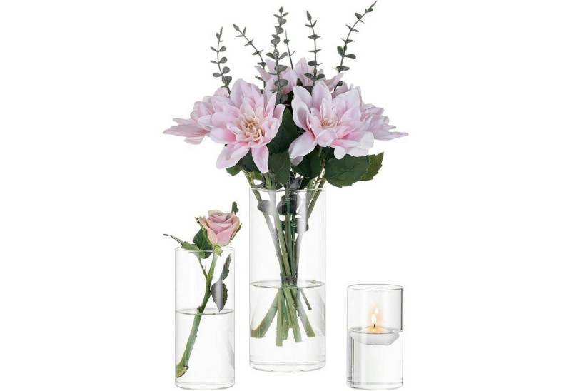 LuxusKollektion Glas 3er Set Moderne Glaszylinder Vasen für Hochzeit & Wohnzimmer LuxusKollektion Glas 3er Set Moderne Glaszylinder Vasen für Hochzeit & Wohnzimmer von LuxusKollektion