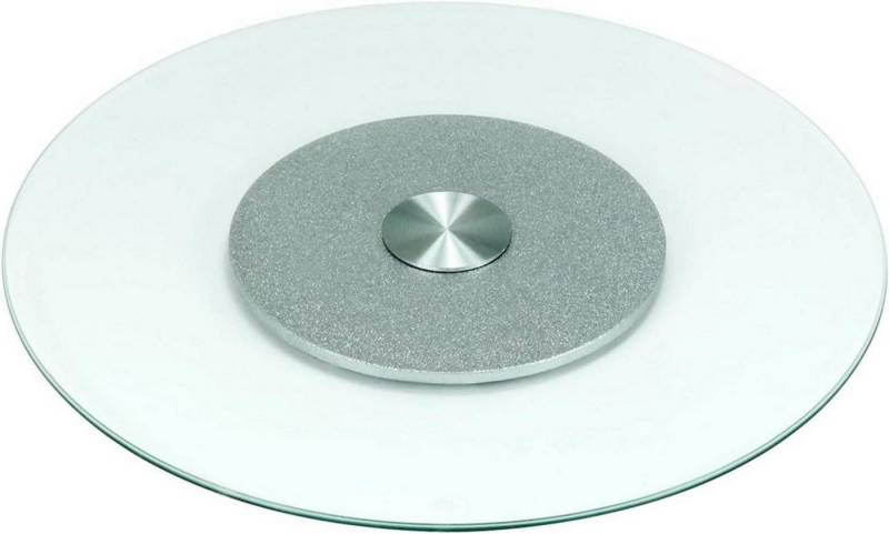 LuxusKollektion Glas Drehteller aus gehärtetem Glas 70 cm Servierplatte Drehbarer Smooth von LuxusKollektion