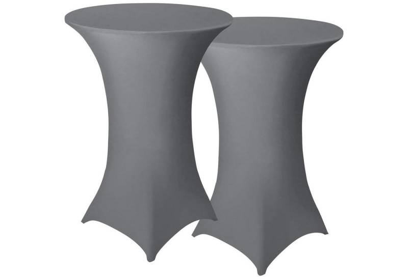 LuxusKollektion Hängedekoration Cocktail Tischdecken Spandex Quadrat Ecken 2er Set Ø 70-75cm Hellgrau LuxusKollektion Hängedekoration Cocktail Tischdecken Spandex Quadrat Ecken 2er Set Ø 70-75cm Hellgrau von LuxusKollektion