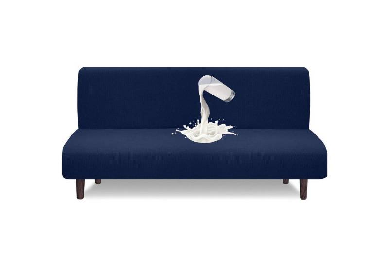 LuxusKollektion Hängedekoration Futon Bezug Armlose Wasserdicht Antirutsch Schlafsofa Marineblau von LuxusKollektion