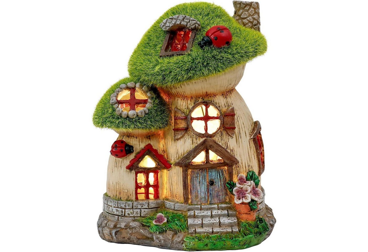 LuxusKollektion Hängedekoration Gartendeko Feenhaus Pilz Solarlampe Kunstharz Grün L LuxusKollektion Hängedekoration Gartendeko Feenhaus Pilz Solarlampe Kunstharz Grün L von LuxusKollektion