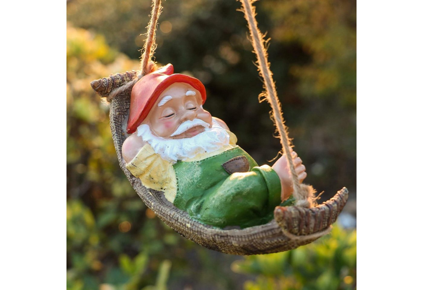 LuxusKollektion Hängedekoration Gartenzwerg Hängematte Kunstharz Gartendeko Frauen M von LuxusKollektion