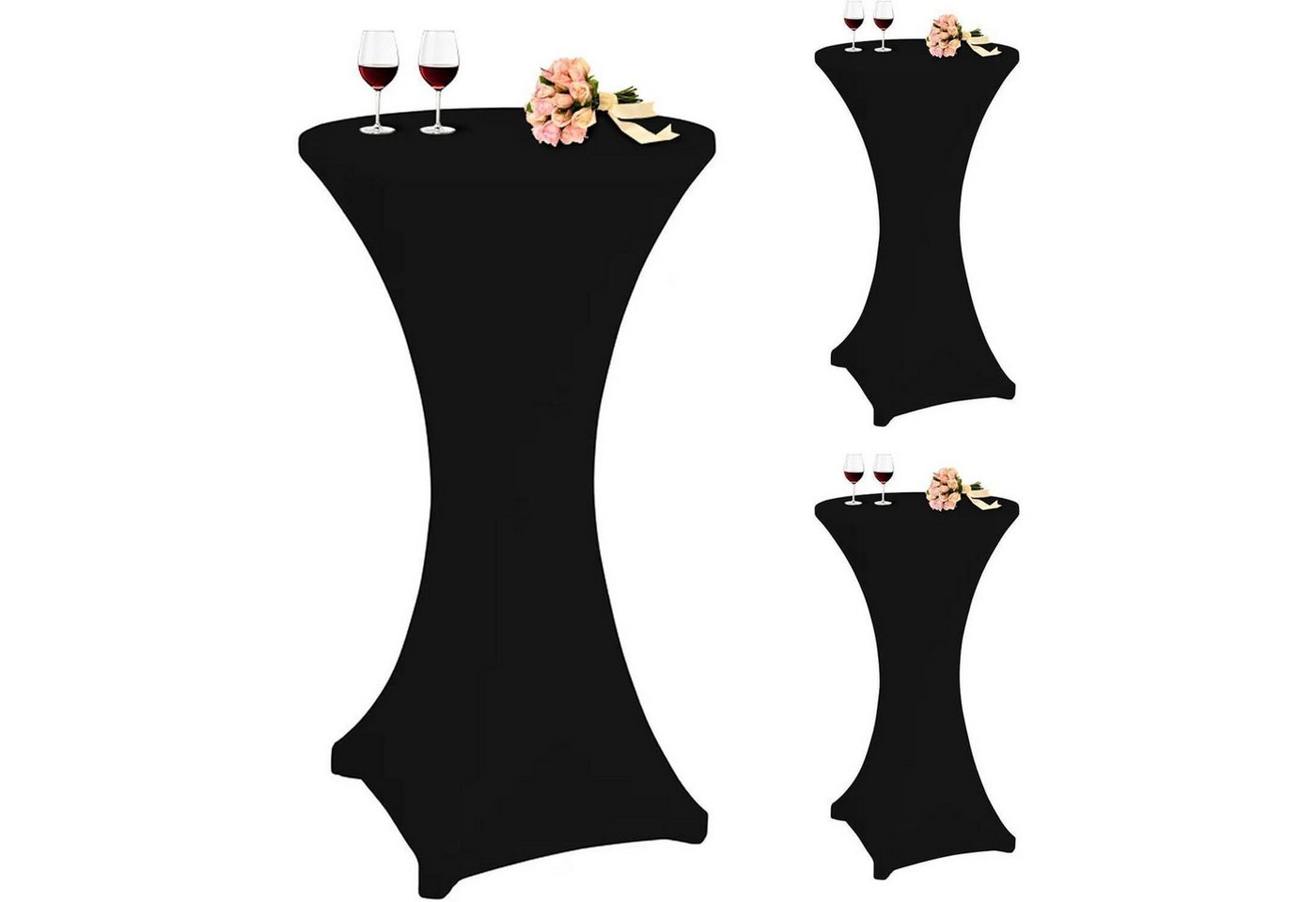 LuxusKollektion Hängedekoration Husse Stehtisch Stretch 60-65cm Schwarz 3erSet Schwarz 60×110cm 3Pcs LuxusKollektion Hängedekoration Husse Stehtisch Stretch 60-65cm Schwarz 3erSet Schwarz 60×110cm 3Pcs von LuxusKollektion