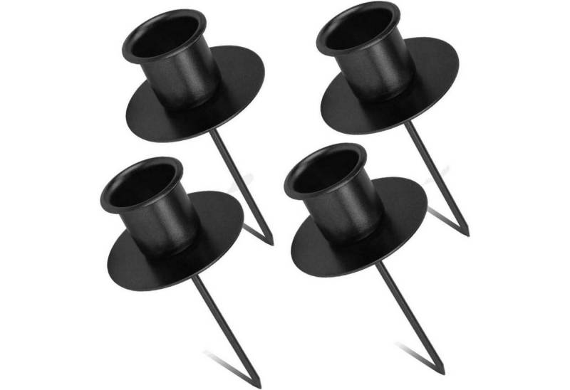 LuxusKollektion Hängedekoration Kerzenhalter Adventskranz Stabkerzenhalter Metall 4X Schwarz 4pcs LuxusKollektion Hängedekoration Kerzenhalter Adventskranz Stabkerzenhalter Metall 4X Schwarz 4pcs von LuxusKollektion