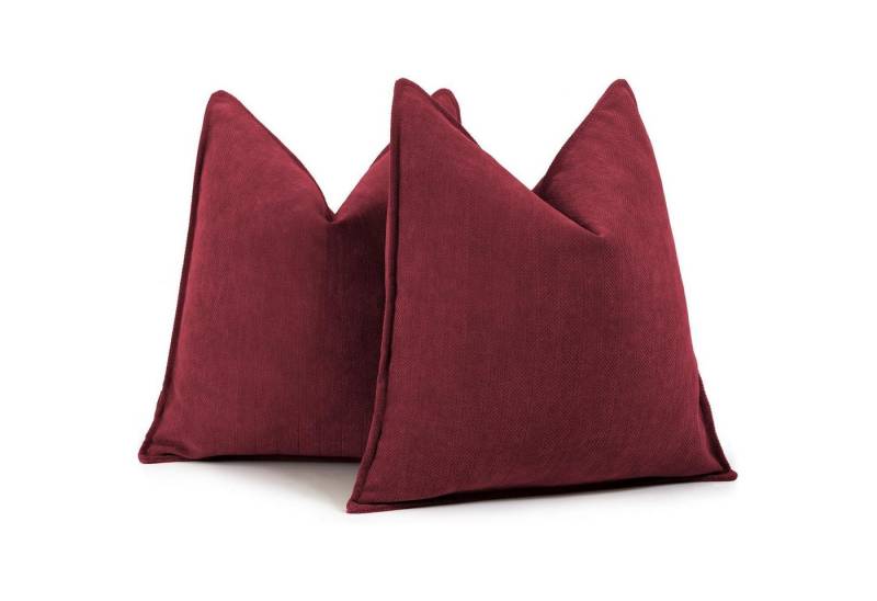LuxusKollektion Hängedekoration Kissenbezug Chenille Dekokissen Couch Burgunder 45 x 45 cm 2 Stück LuxusKollektion Hängedekoration Kissenbezug Chenille Dekokissen Couch Burgunder 45 x 45 cm 2 Stück von LuxusKollektion