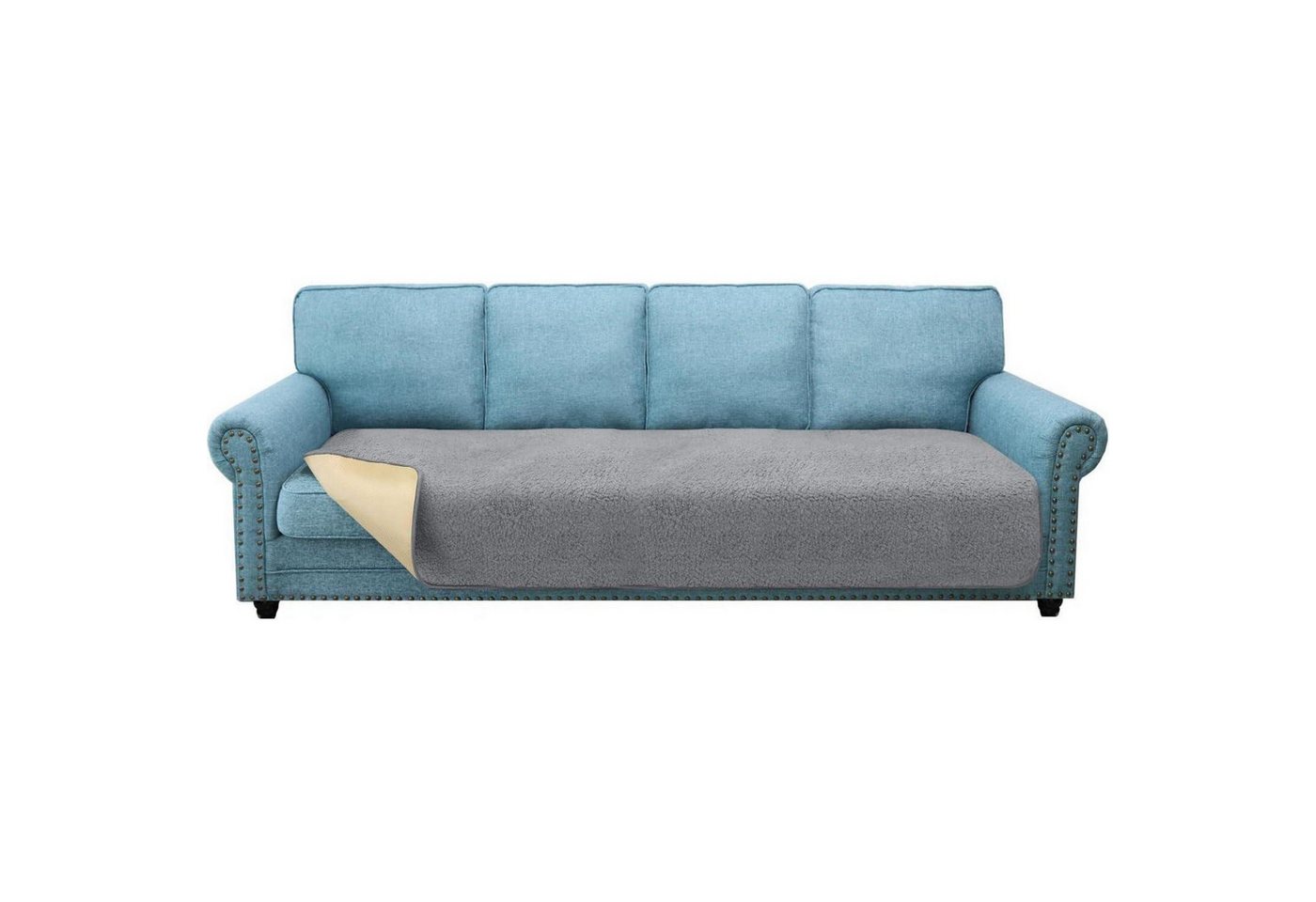 LuxusKollektion Hängedekoration Sofa Bezug Sitzkissen Kissen Schutz Haustiere 4 Sitzer Hellgrau LuxusKollektion Hängedekoration Sofa Bezug Sitzkissen Kissen Schutz Haustiere 4 Sitzer Hellgrau von LuxusKollektion
