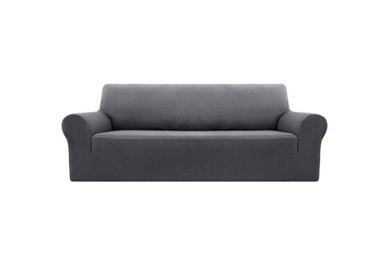 LuxusKollektion Hängedekoration Sofabezug 3 Sitzer dehnbar Jacquard Armlehnen grau 185x83x89 CM Grau LuxusKollektion Hängedekoration Sofabezug 3 Sitzer dehnbar Jacquard Armlehnen grau 185x83x89 CM Grau von LuxusKollektion