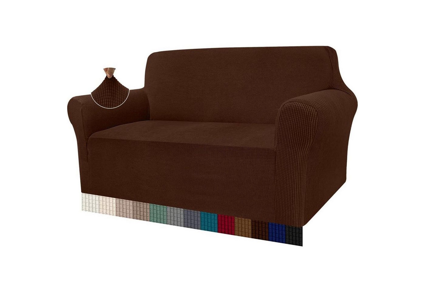 LuxusKollektion Hängedekoration Sofabezug Jacquard Stretch Hunde Haustiere 2 Sitzer Schokolade LuxusKollektion Hängedekoration Sofabezug Jacquard Stretch Hunde Haustiere 2 Sitzer Schokolade von LuxusKollektion