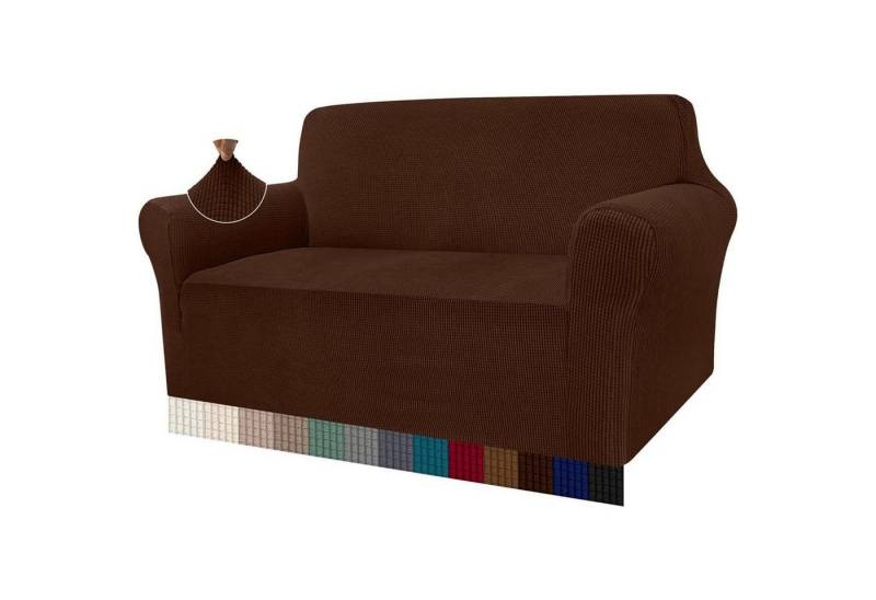 LuxusKollektion Hängedekoration Sofabezug Jacquard Stretch Hunde Haustiere 2 Sitzer Schokolade LuxusKollektion Hängedekoration Sofabezug Jacquard Stretch Hunde Haustiere 2 Sitzer Schokolade von LuxusKollektion