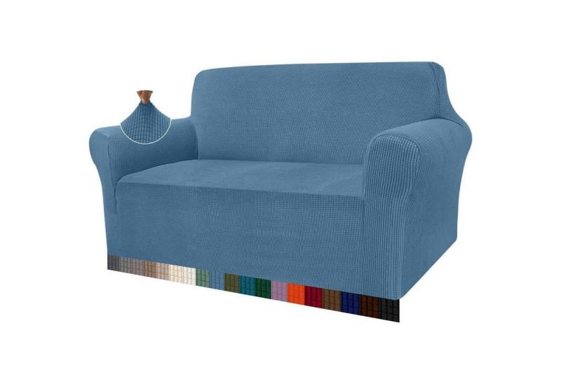 LuxusKollektion Hängedekoration Sofabezug Sofahusse Jacquard Stretch Hunde 2 Sitzer Azurblau LuxusKollektion Hängedekoration Sofabezug Sofahusse Jacquard Stretch Hunde 2 Sitzer Azurblau von LuxusKollektion