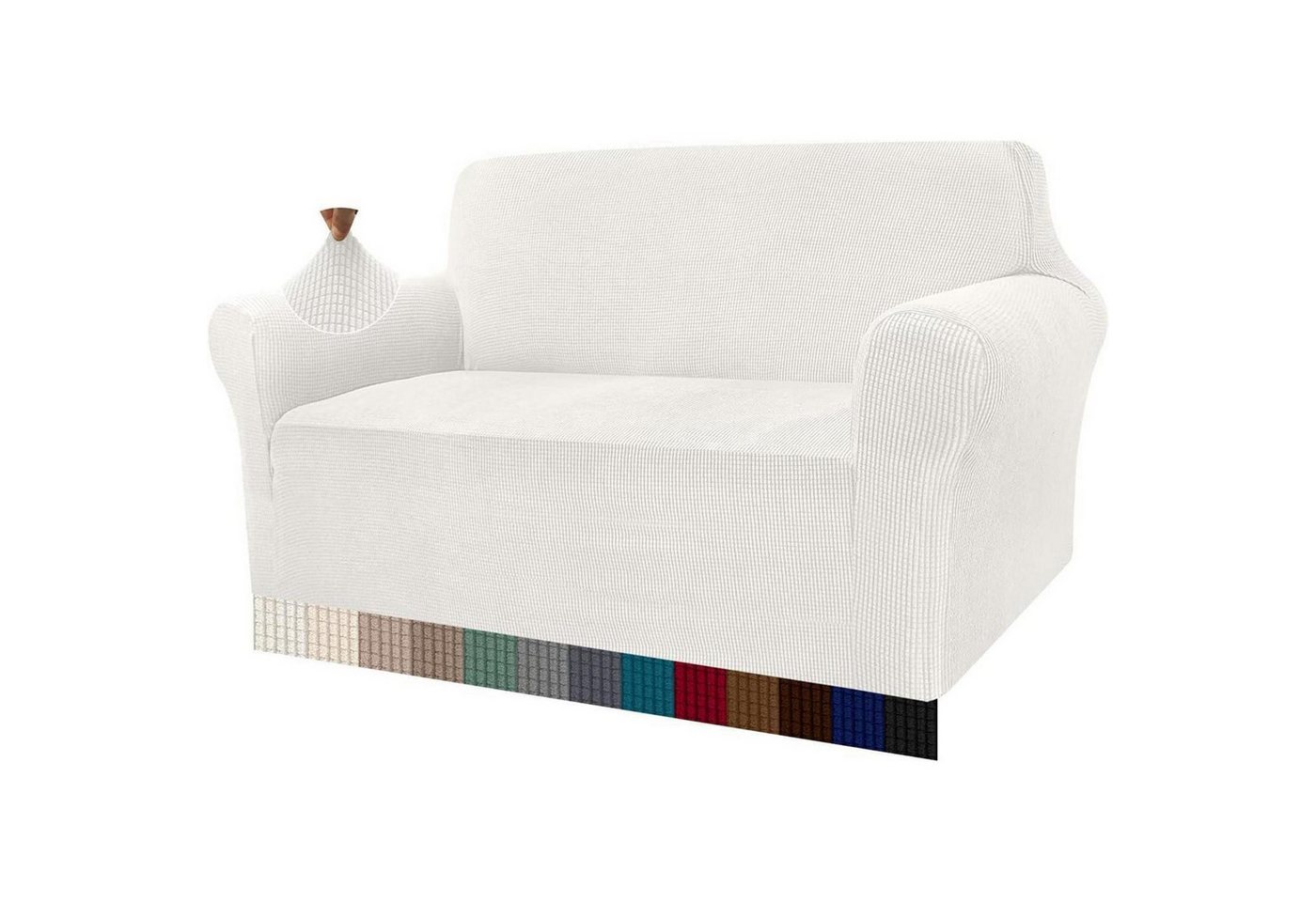 LuxusKollektion Hängedekoration Sofabezug Sofahusse Jacquard Stretch Hunde Haustiere 2 Sitzer Creme LuxusKollektion Hängedekoration Sofabezug Sofahusse Jacquard Stretch Hunde Haustiere 2 Sitzer Creme von LuxusKollektion