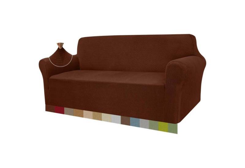 LuxusKollektion Hängedekoration Sofabezug Stretch Jacquard Haustiere Hunde 3 Sitzer Kaffee LuxusKollektion Hängedekoration Sofabezug Stretch Jacquard Haustiere Hunde 3 Sitzer Kaffee von LuxusKollektion