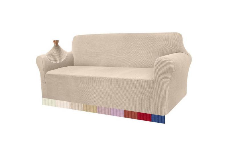 LuxusKollektion Hängedekoration Sofabezug Stretch Jacquard Protector Hunde Haustiere 3 Sitzer Beige LuxusKollektion Hängedekoration Sofabezug Stretch Jacquard Protector Hunde Haustiere 3 Sitzer Beige von LuxusKollektion