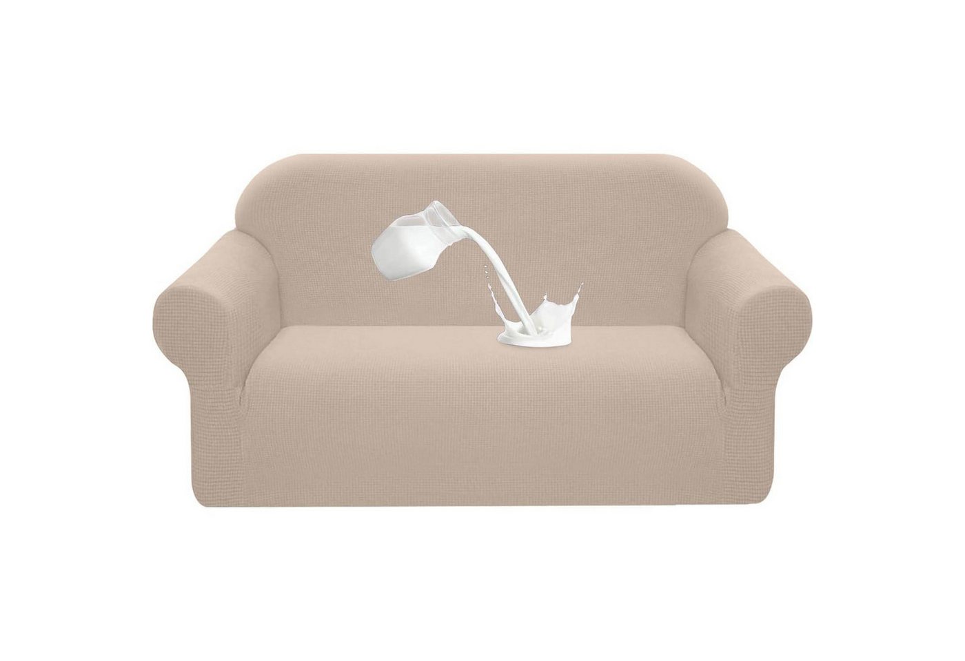 LuxusKollektion Hängedekoration Sofabezug Stretch Wasserdicht Spandex Antirutsch 2 Sitzer Khaki LuxusKollektion Hängedekoration Sofabezug Stretch Wasserdicht Spandex Antirutsch 2 Sitzer Khaki von LuxusKollektion