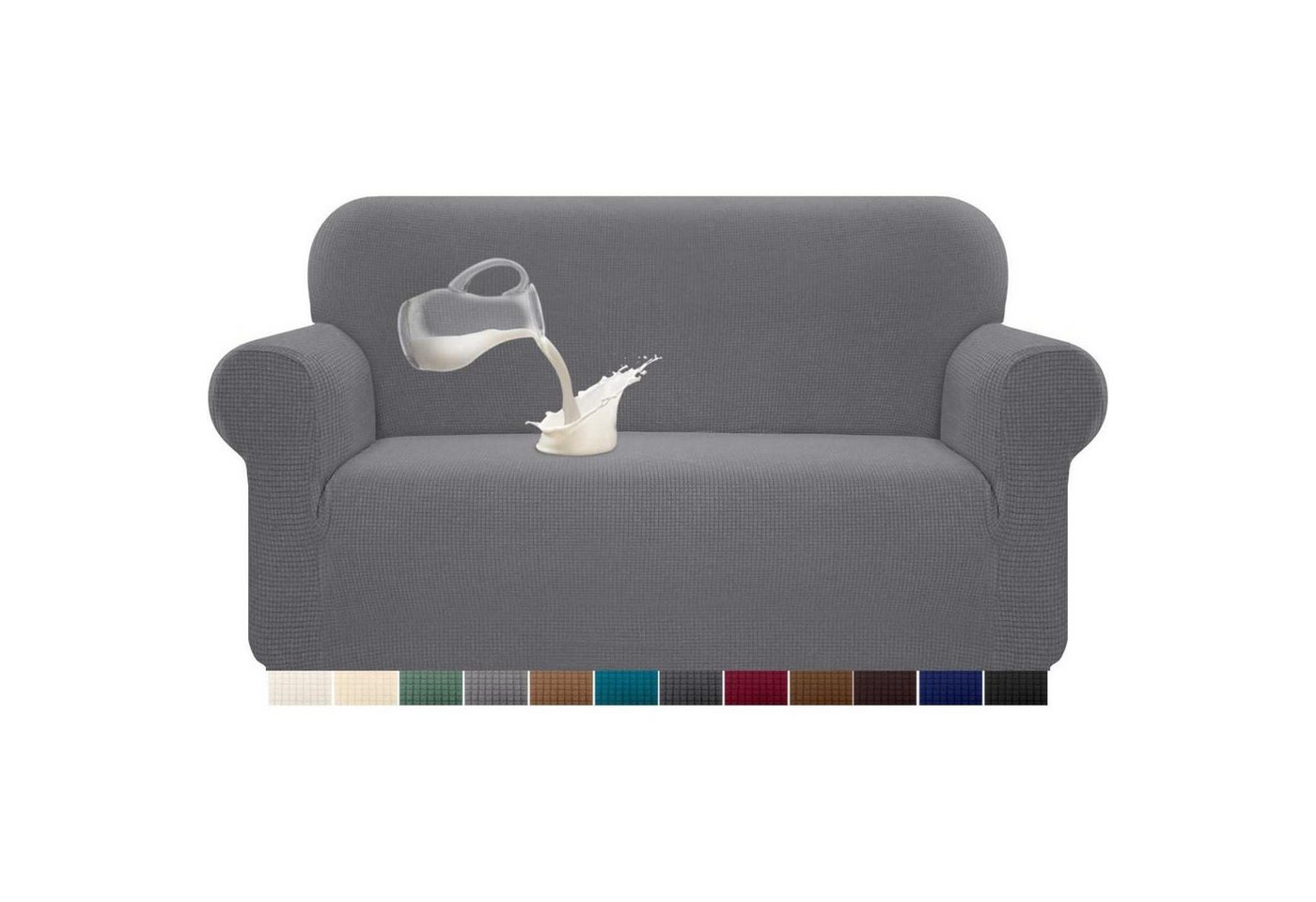LuxusKollektion Hängedekoration Sofabezug Stretch Wasserdicht Spandex Jacquard 2 Sitzer Hellgrau LuxusKollektion Hängedekoration Sofabezug Stretch Wasserdicht Spandex Jacquard 2 Sitzer Hellgrau von LuxusKollektion