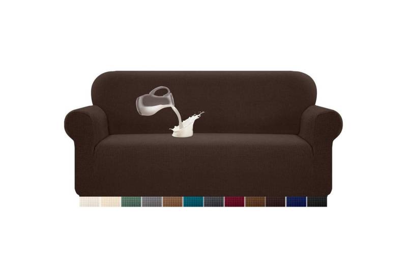 LuxusKollektion Hängedekoration Sofabezug Stretch Wasserdicht Spandex Jacquard 3 Sitzer Schokolade LuxusKollektion Hängedekoration Sofabezug Stretch Wasserdicht Spandex Jacquard 3 Sitzer Schokolade von LuxusKollektion
