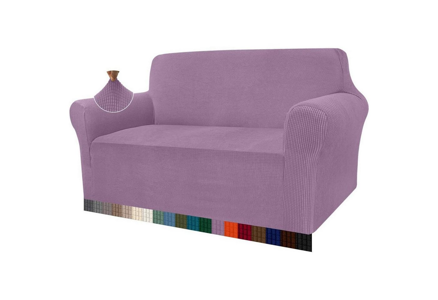 LuxusKollektion Hängedekoration Sofahusse Jacquard Stretch Sofabezug Haustiere Hunde 2 Sitzer Lila LuxusKollektion Hängedekoration Sofahusse Jacquard Stretch Sofabezug Haustiere Hunde 2 Sitzer Lila von LuxusKollektion