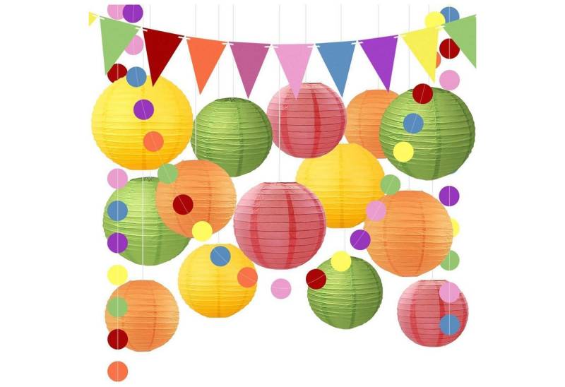 LuxusKollektion Hängedekoration Sommer Party Deko Papierlaterne Hawaii Gartenparty Lampion Gelb Orange LuxusKollektion Hängedekoration Sommer Party Deko Papierlaterne Hawaii Gartenparty Lampion Gelb Orange von LuxusKollektion