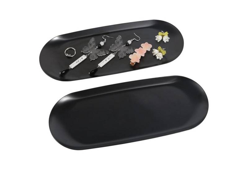 LuxusKollektion Hängedekoration Tablett 2er Dekotablett Edelstahl Kosmetik Schmuck Kerzen Schwarz LuxusKollektion Hängedekoration Tablett 2er Dekotablett Edelstahl Kosmetik Schmuck Kerzen Schwarz von LuxusKollektion