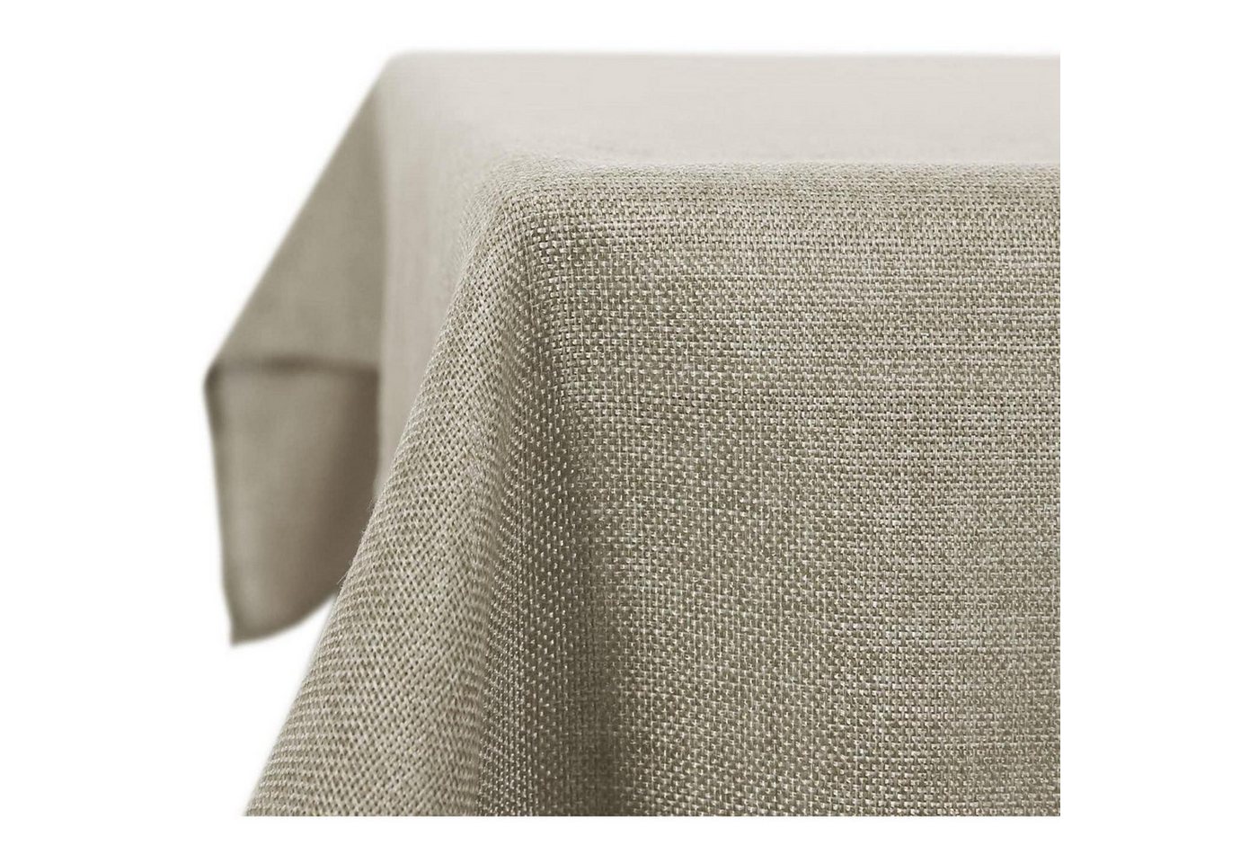 LuxusKollektion Hängedekoration Tischdecke Abwaschbar Leinenoptik 150 x 150 cm (Quadratisch) Leinen von LuxusKollektion