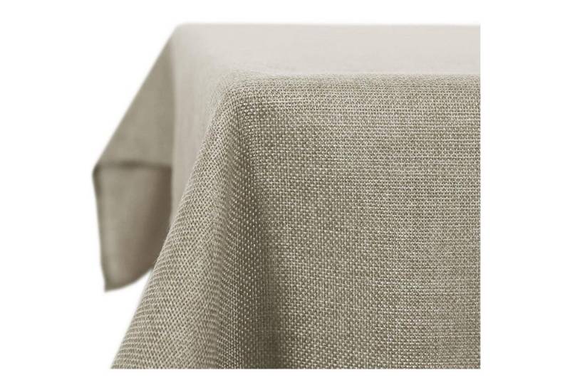 LuxusKollektion Hängedekoration Tischdecke Abwaschbar Leinenoptik 150 x 150 cm (Quadratisch) Leinen von LuxusKollektion