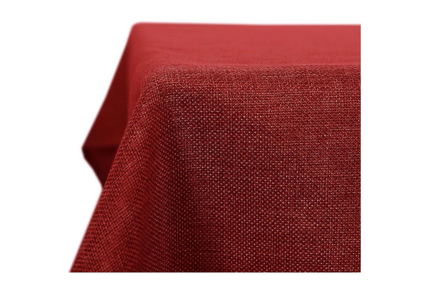 LuxusKollektion Hängedekoration Tischdecke Abwaschbar Lotuseffekt 130 x 130 cm (Quadratisch) Rot von LuxusKollektion