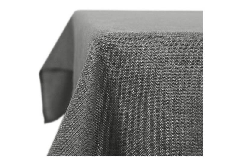 LuxusKollektion Hängedekoration Tischdecke Abwaschbar Lotuseffekt 200 x 150 cm (Rechteckig) Grau von LuxusKollektion