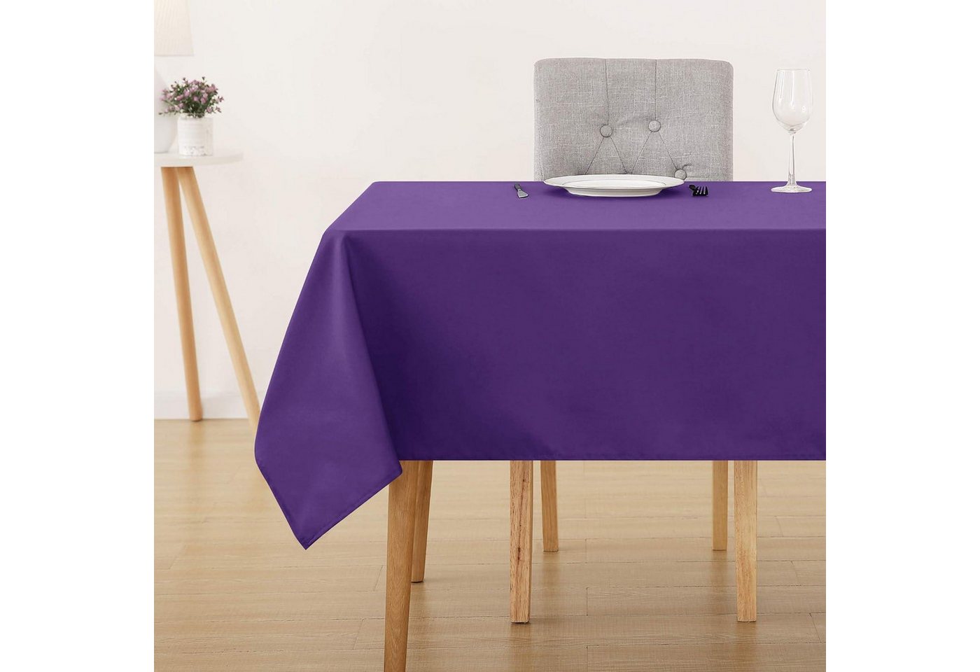 LuxusKollektion Hängedekoration Tischdecke Wasserabweisend Lotuseffekt 178 x 132 cm Rechteckig Lila LuxusKollektion Hängedekoration Tischdecke Wasserabweisend Lotuseffekt 178 x 132 cm Rechteckig Lila von LuxusKollektion