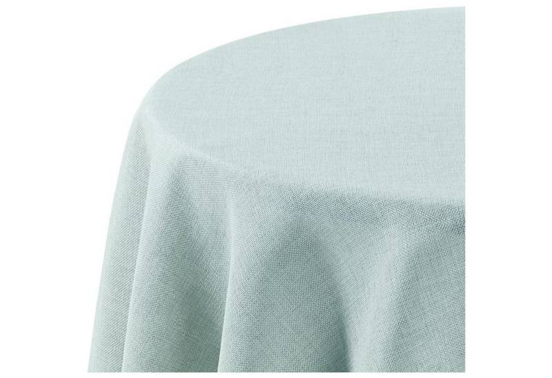 LuxusKollektion Hängedekoration Tischdecke wasserdicht abwaschbar Lotuseffekt 140 cm (Rund) Minzgrün von LuxusKollektion