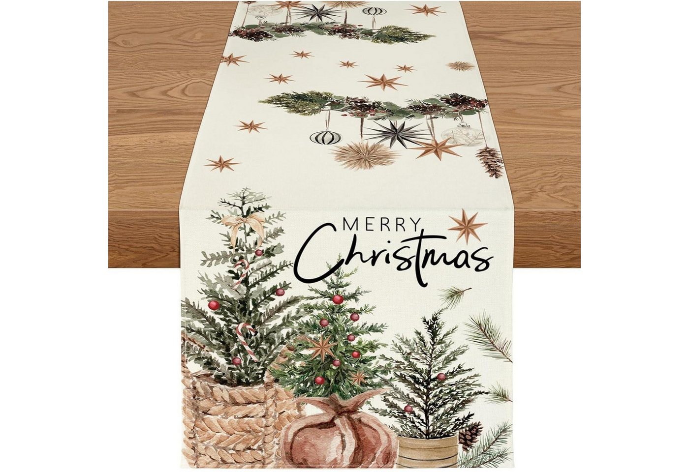LuxusKollektion Hängedekoration Tischläufer Weihnachten wasserabweisend Küche Weihnachtsbaum 40X180 LuxusKollektion Hängedekoration Tischläufer Weihnachten wasserabweisend Küche Weihnachtsbaum 40X180 von LuxusKollektion