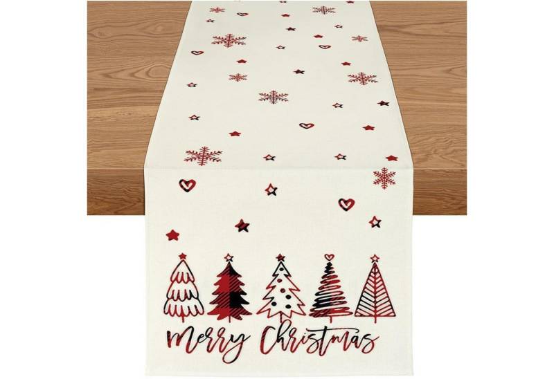 LuxusKollektion Hängedekoration Tischläufer Weihnachtsdeko Rot Beige 40 x 100 cm 1 Stück LuxusKollektion Hängedekoration Tischläufer Weihnachtsdeko Rot Beige 40 x 100 cm 1 Stück von LuxusKollektion