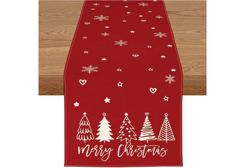 LuxusKollektion Hängedekoration Tischläufer Weihnachtsdeko Wasserabweisend Rot 40 x 140 cm 1 Stück LuxusKollektion Hängedekoration Tischläufer Weihnachtsdeko Wasserabweisend Rot 40 x 140 cm 1 Stück von LuxusKollektion