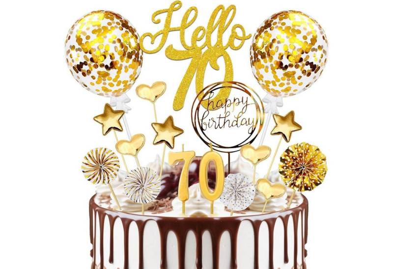 LuxusKollektion Hängedekoration Tortendeko Topper Gold Glitzer Mann Frau 20 Pcs 70 LuxusKollektion Hängedekoration Tortendeko Topper Gold Glitzer Mann Frau 20 Pcs 70 von LuxusKollektion