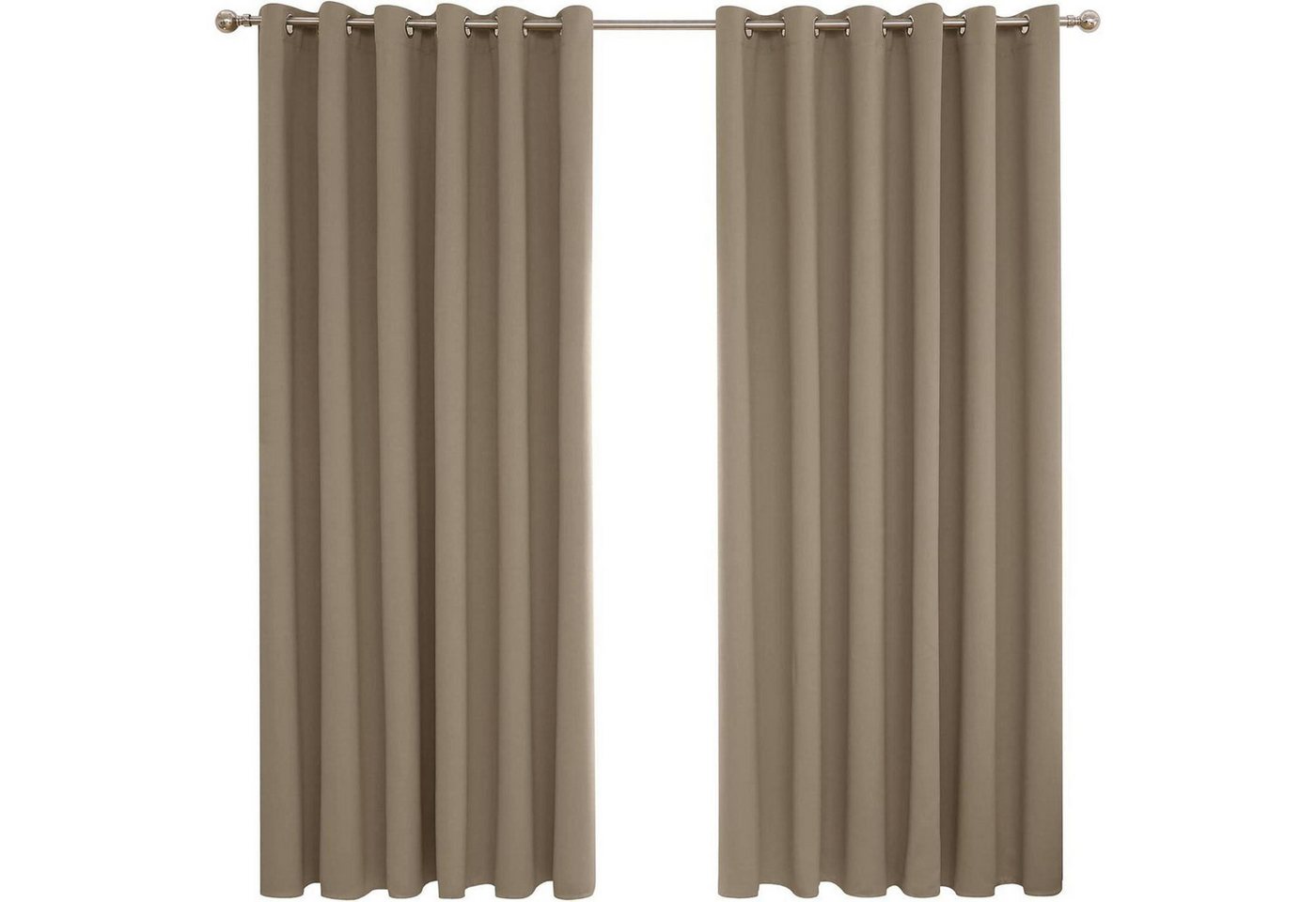 LuxusKollektion Hängedekoration Verdunkelungsvorhang Kälteschutz H274 x B229 cm 2er Pack Taupe LuxusKollektion Hängedekoration Verdunkelungsvorhang Kälteschutz H274 x B229 cm 2er Pack Taupe von LuxusKollektion